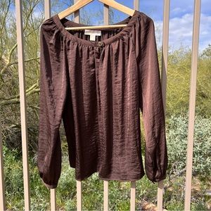 ⬇️Michael Michael Kors NWT Women’s Blouse Size 6 Color Chocolate